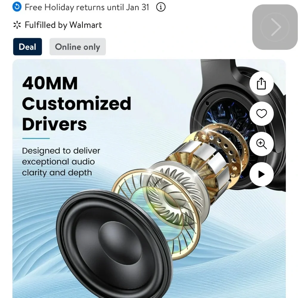 VILINICE Noise Cancelling Headphones